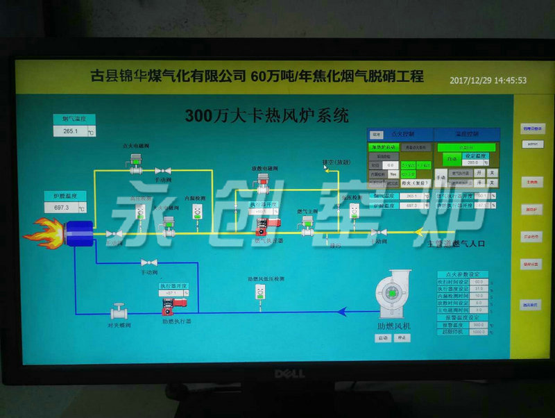 脫硝加熱爐自動控制系統(tǒng)